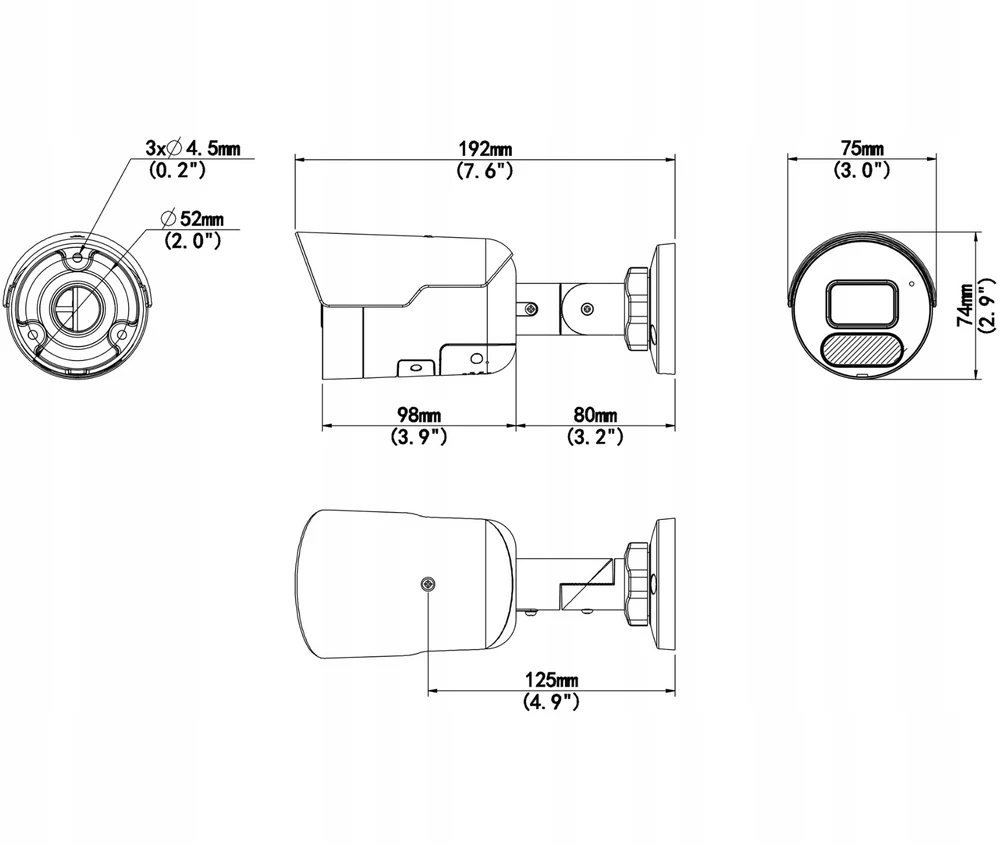IP KAMERA IPC2124SB-ADF28KMC-I1 Wise-ISP Tri-Guard - 4 Mpx 2.8 mm UNIVIEW