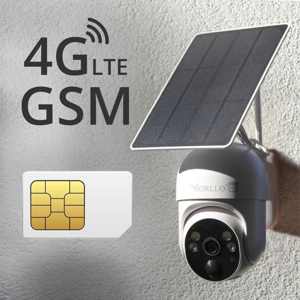 Belaidė 4G LTE besisukanti IP kamera su Orllo TZ1 PRO saulės baterija