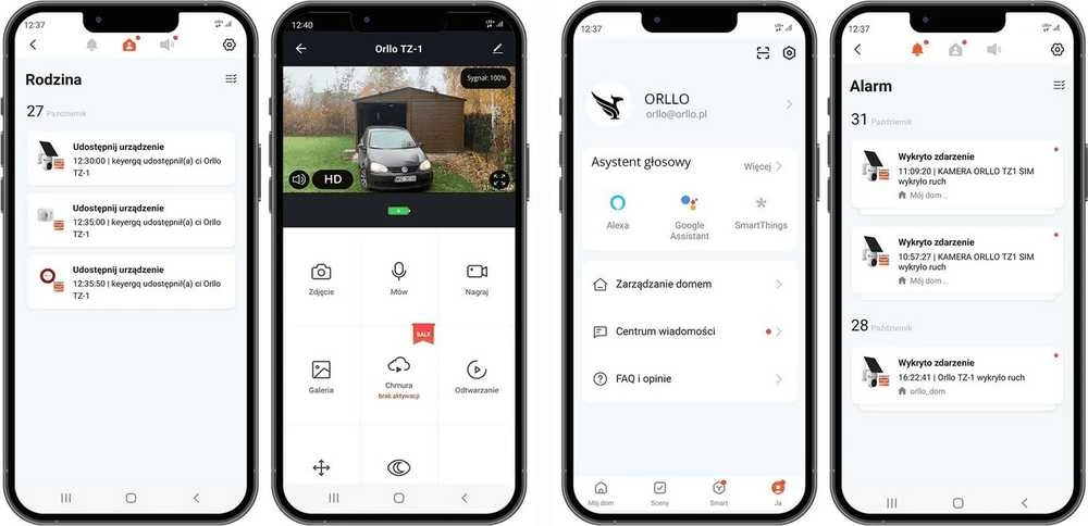 Belaidė 4G LTE besisukanti IP kamera su Orllo TZ1 PRO saulės baterija