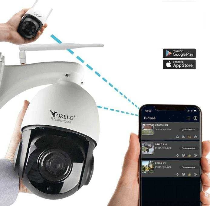 ORLLO Z18 lauko besisukanti IP kamera SIM 4MP