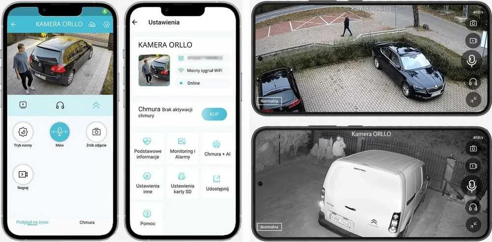Orllo Z7 Pro lauke besisukanti GSM 4MPx IP kamera