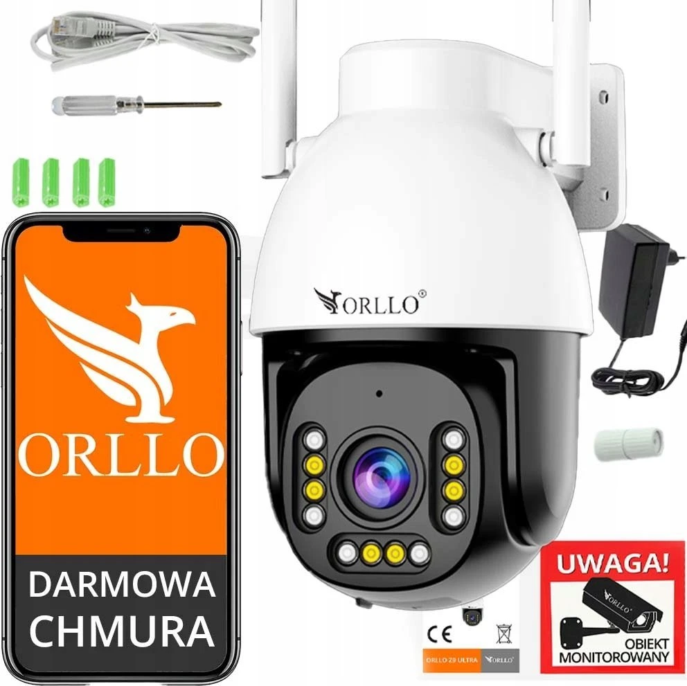 Orllo IP kamera lauko sąlygoms, besisukanti, priartinanti x10, 4MPx ORLLO Z9 ULTRA
