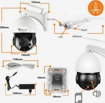 Outdoor PTZ IP WiFi Camera 4Mpx ZOOM x18 ORLLO Z10