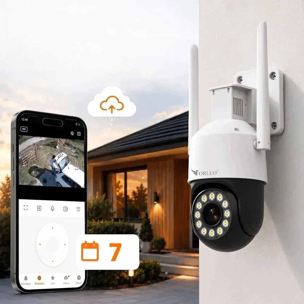 IP kamera Orllo TZ11 PT 4K 8MP Wi-Fi ir 4G Tuya