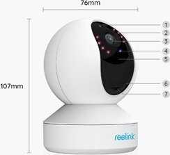 Vidinė apsaugos kamera Reolink E Series E320, baltos spalvos