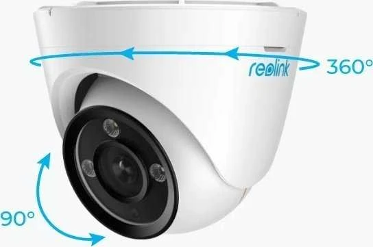 Reolink | Ultra HD išmanioji PoE kupolinė kamera su asmens / transporto priemonės aptikimu ir spalvotu naktiniu matymu | P344 | Kupolas | 12 MP | 2,8 mm/F1,6 | IP66 | H.265 | Micro SD, maks. 256 GB