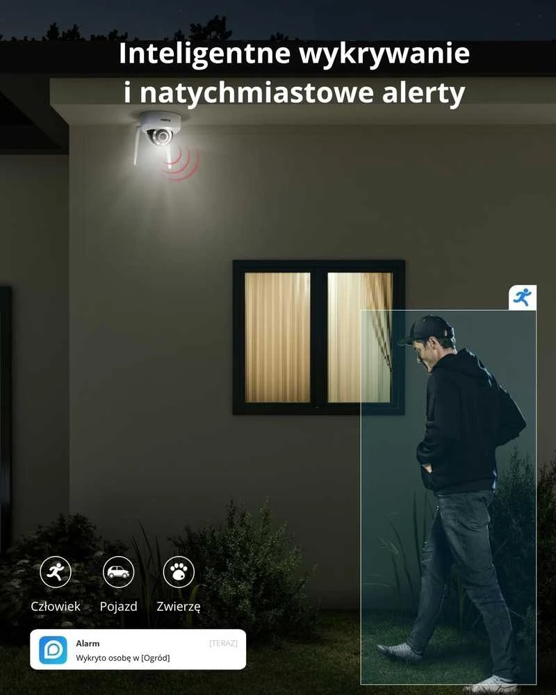 Išmani vandalams atspari lauko apsaugos kamera Reolink W437 su apšvietimu, 8 MP, IP67