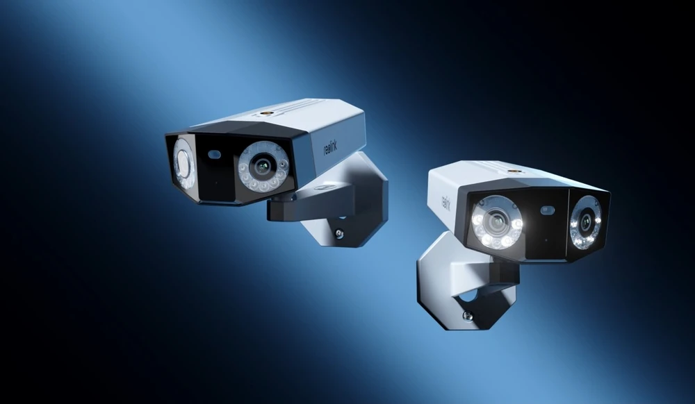 Reolink DUO serijos P757 16MP IP apsaugos kamera su dviem objektyvais, baltas