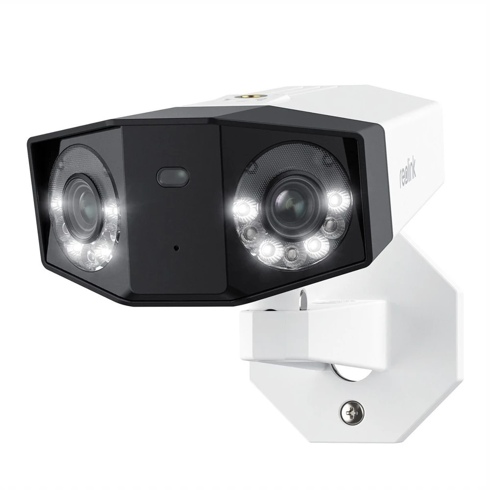 Reolink DUO serijos P757 16MP IP apsaugos kamera su dviem objektyvais, baltas