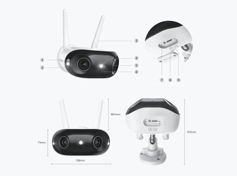 Reolink | Elite Series W740 WiFi Camera | WCDUOB4K05 | Bullet | 8 MP | F2.8mm/F1.6 | IP67 | MicroSD iki 512GB