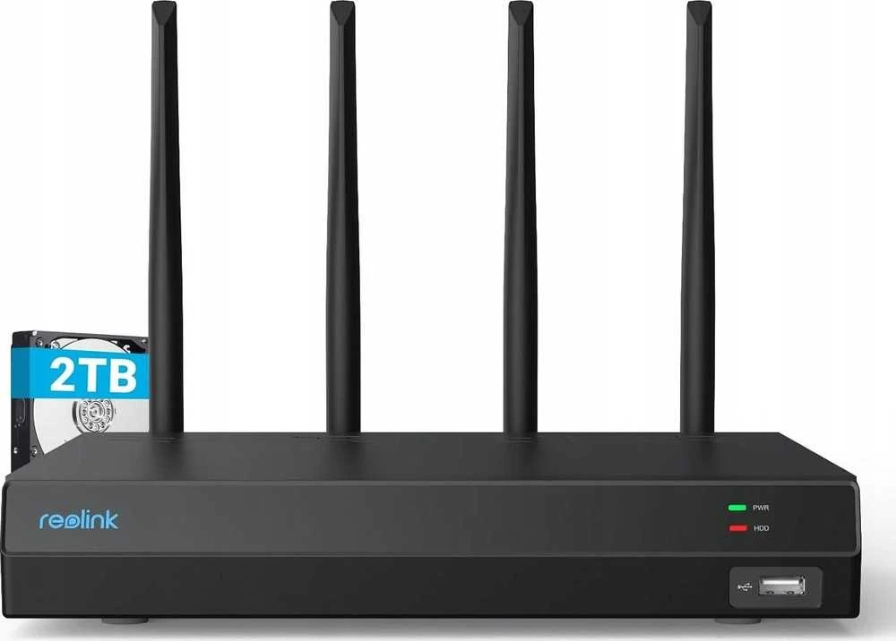 „Reolink WN12W“ 12 kanalų „Wi-Fi 6“ NVR įrašymo įrenginys, skirtas 24 valandas per parą ir 7 dienas per savaitę atlikti vietinius įrašus | Reolink