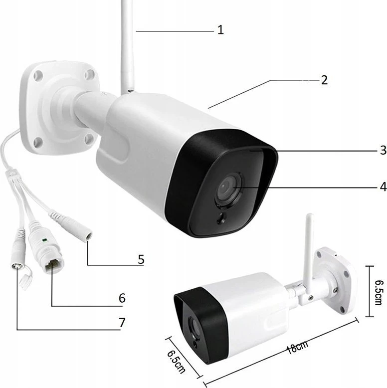 Bezprzewodowa Lauko WiFi IP kamera SafeVision