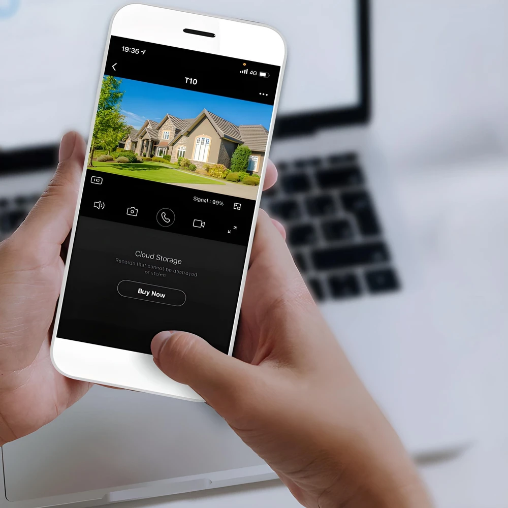 Zewnętrzna Lauko 270°/90° besisukanti WiFi IP kamera HomeSmart E195
