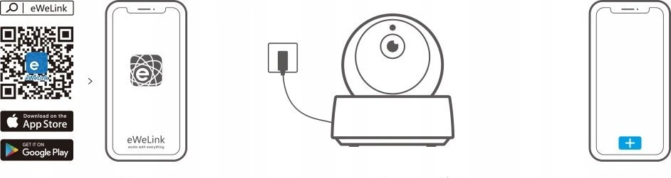 Bevielė WiFi IP apsaugos kamera Sonoff GK-200MP2-B