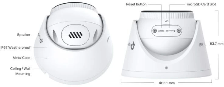 IP kamera TP-Link Insight S485 Lauko IP stebėjimo kamera su pasukama konstrukcija (INSIGHT S485 (4MM))