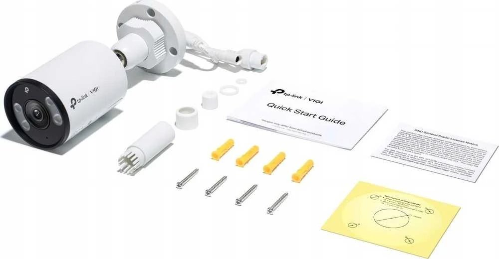 TP-LINK | VIGI 5MP lauko spalvota tinklo kamera | VIGI C355 | 36 mėn. | Kulka | 4 mm / F1.6 | Maitinimas per Ethernet (PoE) | IP67 | H.265/H.264 | „MicroSD“ kortelė, iki 256 GB