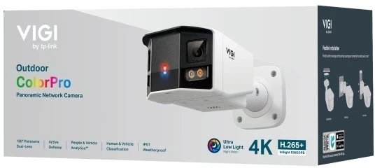 TP-Link IP kamera TP-LINK VIGI 8MP lauko ColorPro panoraminė kulkos formos tinklo kamera