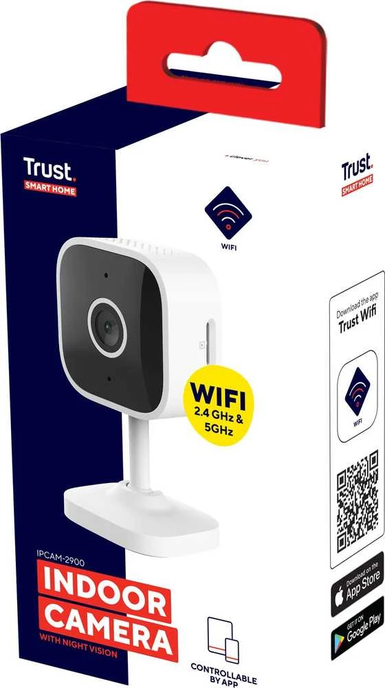 Trust IPCAM-2900 apsaugos kamera Cube IP apsaugos kamera Indoor 2304 x 1296 pikselių Rašomasis stalas