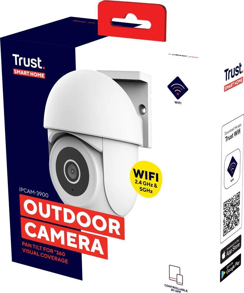 IP Trust IPCAM-3900 Outdoor PTZ Wi-Fi Baltas (71363)