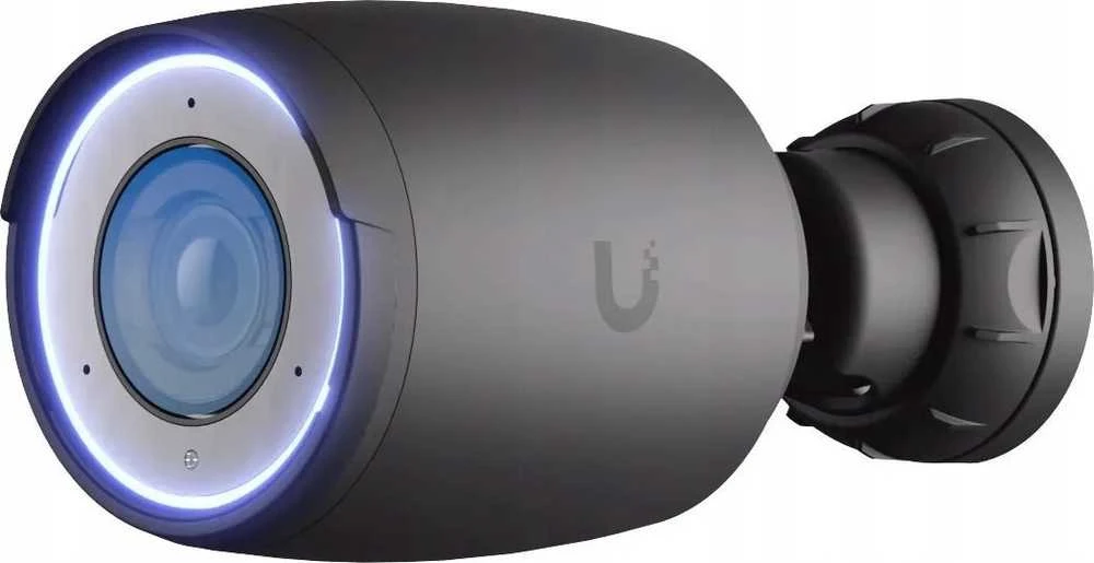 UBIQUITI AI PRO Juodas 4K POE kamera, skirta naudoti viduje ir lauke, su 3 kartų optiniu priartinimu, didelio nuotolio infraraudonųjų spindulių naktiniu matymu ir patobulintomis dirbtinio intelekto aptikimo galimybėmis.