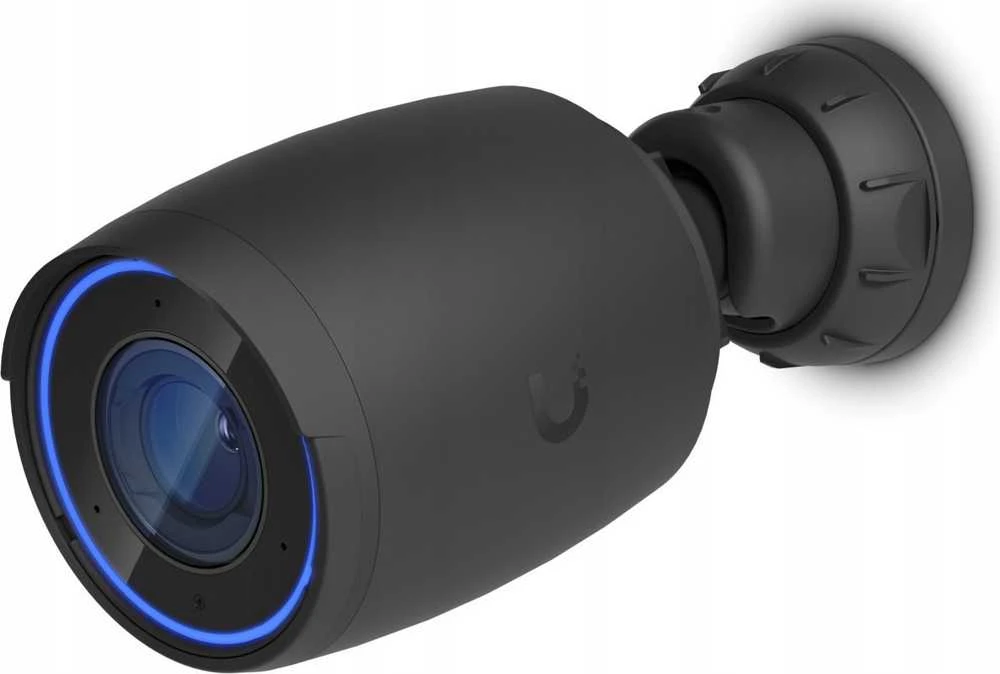 UBIQUITI AI PRO Juodas 4K POE kamera, skirta naudoti viduje ir lauke, su 3 kartų optiniu priartinimu, didelio nuotolio infraraudonųjų spindulių naktiniu matymu ir patobulintomis dirbtinio intelekto aptikimo galimybėmis.