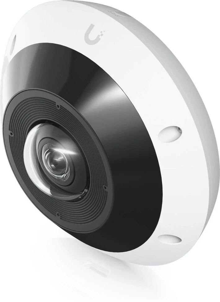 UBIQUITI UVC-G6-Pro-360-W Visoms oro sąlygoms, vandalams atspari 12MP PoE kamera su panoraminiu 360 laipsnių vaizdu, skaitmeniniu pasukimo, pakreipimo, priartinimo ir išmaniuoju IR ryšiu.