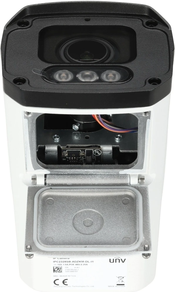Uniview WANDALOODPORNA IP kamera IPC2324SB-ADZKM-DL-I1 Dviejų tipų apšvietimas - 4 Mpx 2.7 ... 13.5 mm - MOTOZOOM UNIVIEW