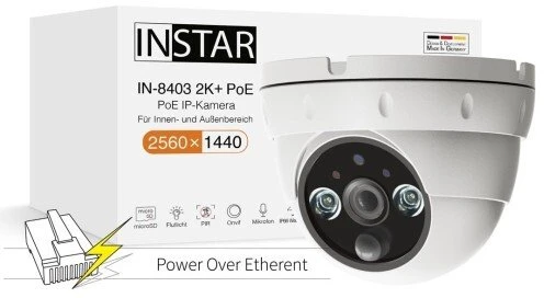 Vision INSTAR IN-8403 2K+ POE ws 14082 LAN IP stebėjimo kamera 2560 x 1440 pikselių (14082)