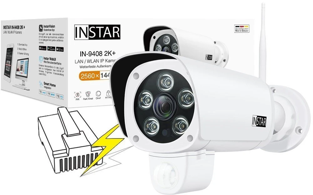 Vision INSTAR IN-9408 2K+ LAN/POE ws 101667 LAN IP stebėjimo kamera 2560 x 1440 pikselių (101667)