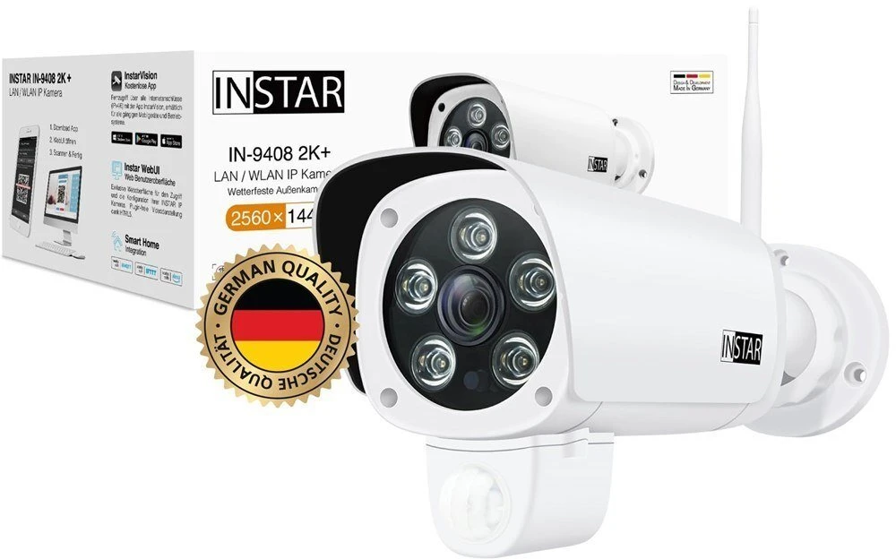 Vision INSTAR IN-9408 2K+ LAN/WLAN ws 101665 WLAN IP stebėjimo kamera 2560 x 1440 pikselių (101665)