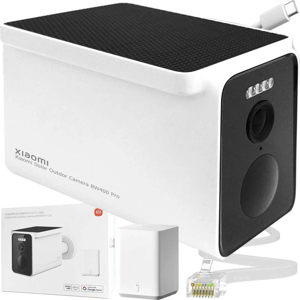 Stebėjimo kamera Xiaomi BW400 Pro Set | Maitinama saulės energija | 4 MP | IP66 | SD iki 256 GB