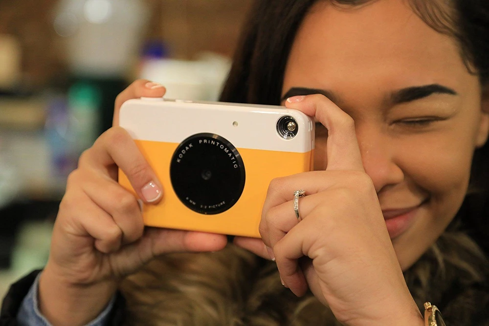 Kodak Printomatic + 20 nuotraukų kasečių paketas – Geltona