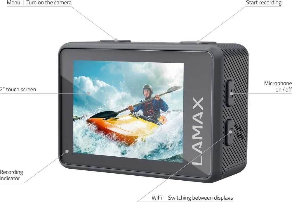 Lamax LAMAXX92 veiksmo-sporto kamera 16 MP 4K Ultra HD „Wi-Fi“ 65 g