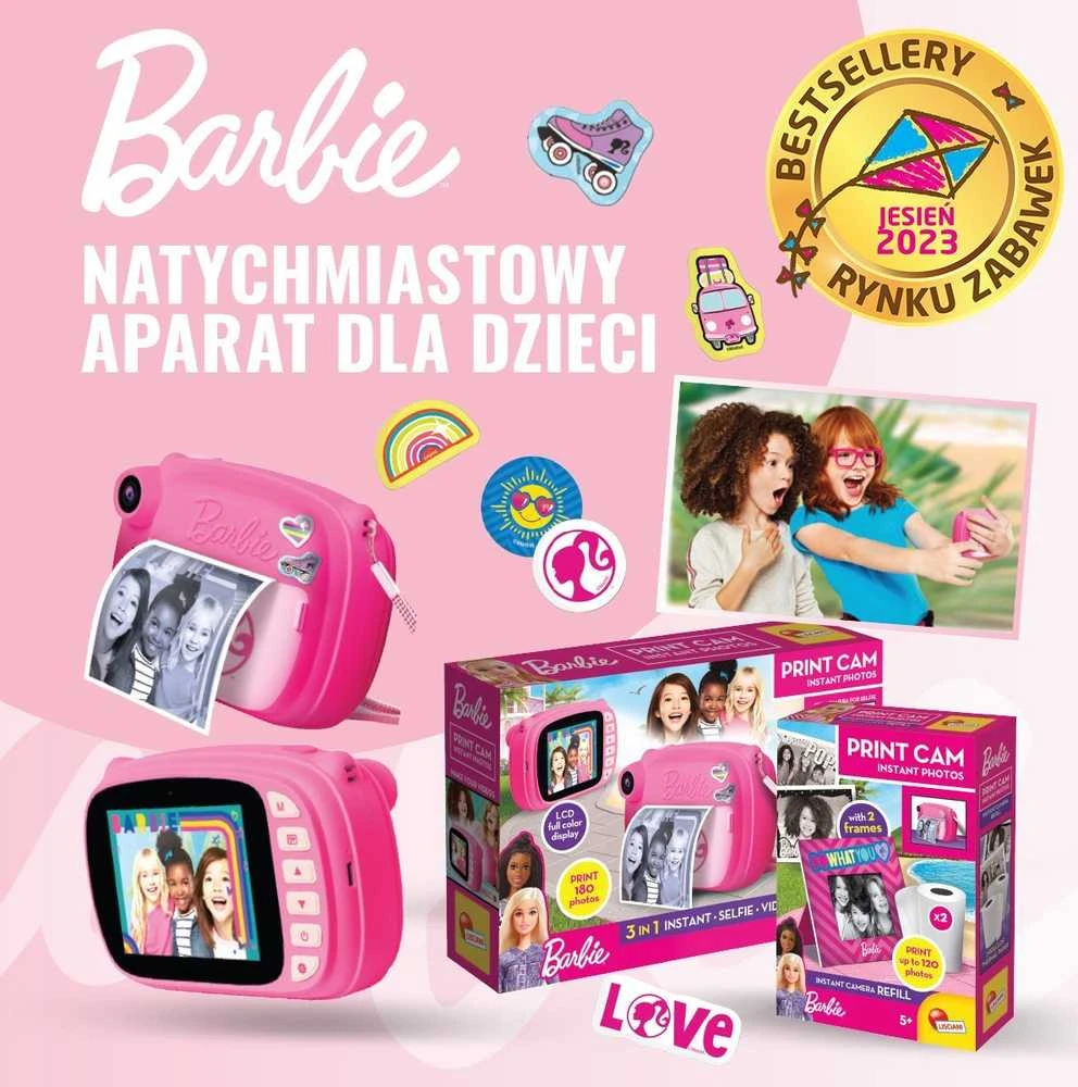 Momentinis fotoaparatas vaikams Barbie Lisciani