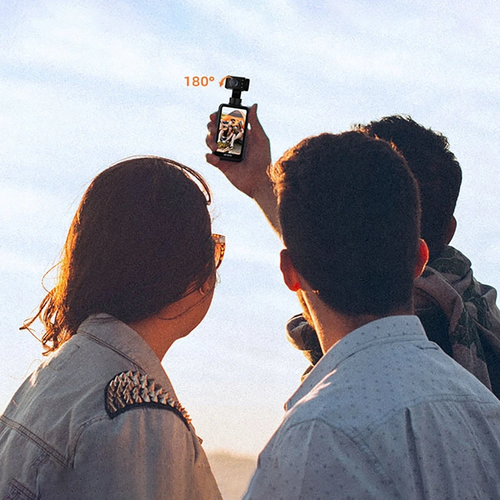 Ordro Pocket M5 3-Axis Gimbal Camera, 5K, for Vlogging and YouTube – juodos spalvos