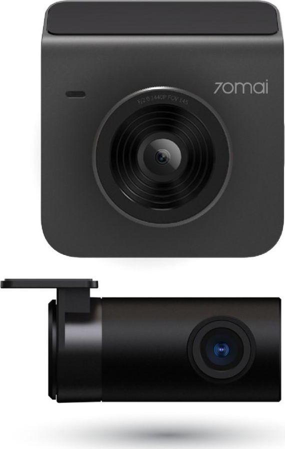 70mail Dash Cam A400 QHD + Rear Cam RC09 Set Pilkas