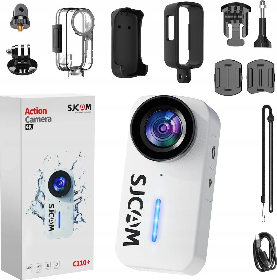 Veiksmo kamera Sjcam C110+ | spalva: balta