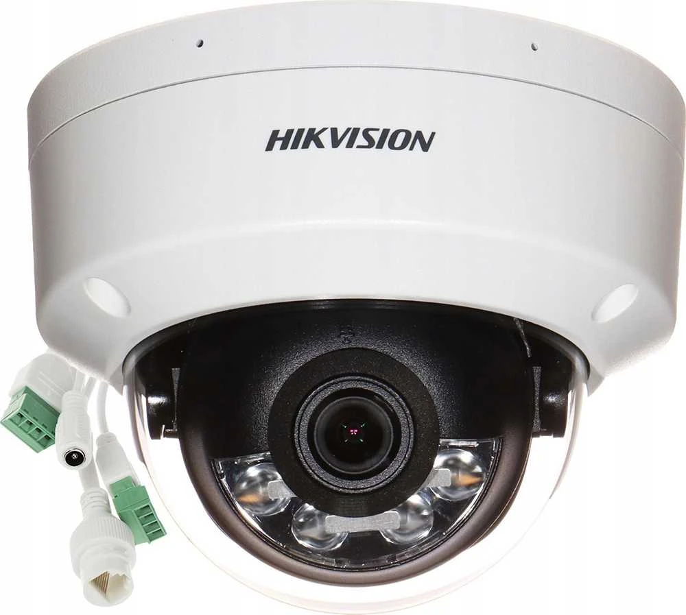 „Hikvision“ kupolinė kamera DS-2CD2147G2H-LISUeF F2.8 (balta, 4 MP, 30 m IR; 30 LED, hibridinis apšvietimas)