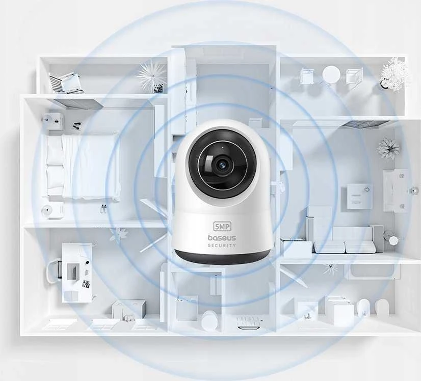 Baseus P1 Pro 3K vidaus kamera (balta)