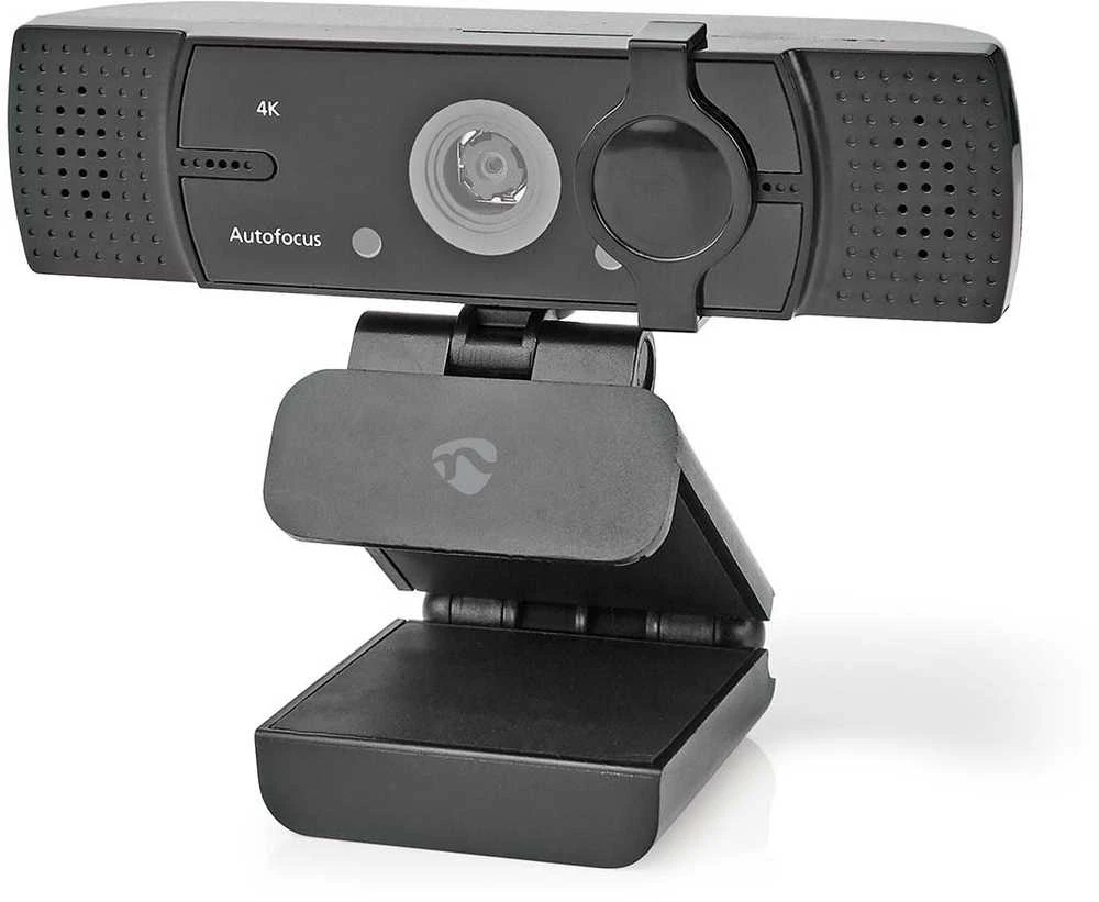 Internetinė kamera Nedis WCAM120BK 4K 30fps / Full HD 60fps Juodas