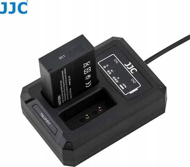 JJC Dviejų kanalų dvigubas USB įkroviklis, skirtas „Canon LP-e17“
