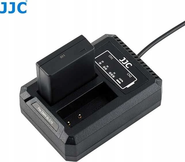 Kameros įkroviklis JJC dvigubas USB įkroviklis skirtas Panasonic Dmw-blg10 / Dmw-ble9 / Leica Bp-dc15