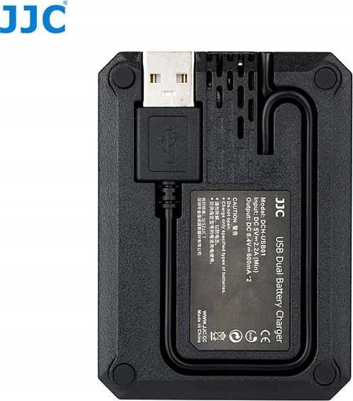 Kameros įkroviklis JJC dvigubas USB įkroviklis skirtas Panasonic Dmw-blg10 / Dmw-ble9 / Leica Bp-dc15