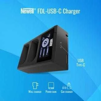 Newell fotoaparato įkroviklis Newell FDL-USB-C dviejų kanalų įkroviklis EN-EL15 akumuliatoriams