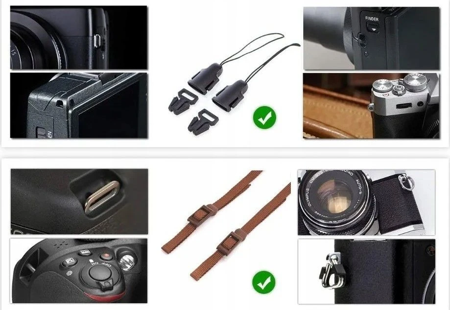Kameros kaklo dirželis DSLR beveidrodiniams fotoaparatams / Rudas