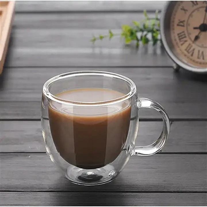 2 dvigubų sienelių stiklo puodelių rinkinys 250 ml, 9010, Kamille