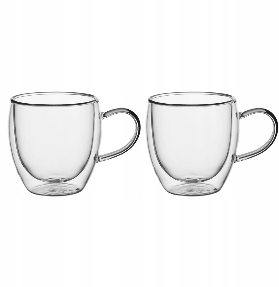 2 dvigubų sienelių stiklo puodelių rinkinys 250 ml, 9010, Kamille