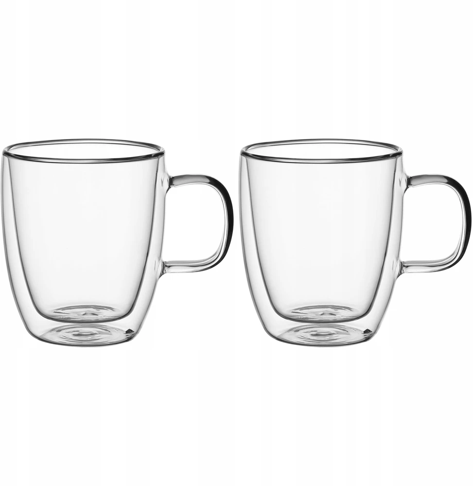 2 dvigubų sienelių stiklo puodelių rinkinys 350 ml, 9001, Kamille