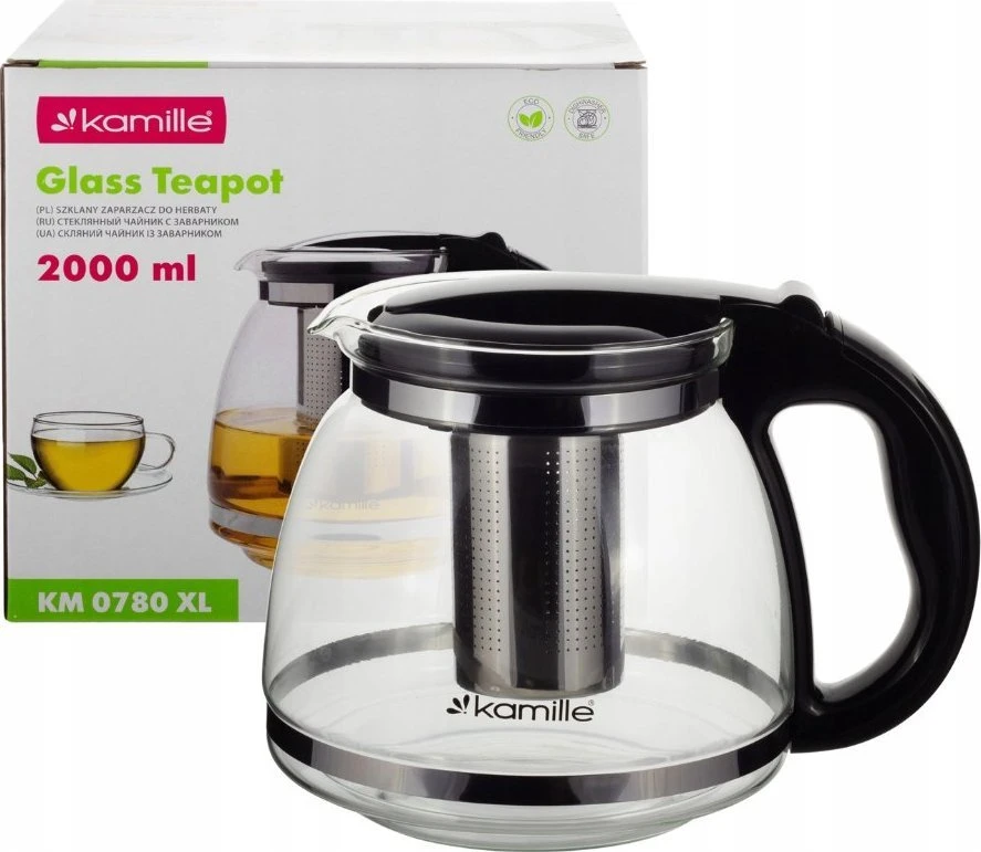 Kamille DZBANEK ZAPARZACZ DO HERBATY ZIÓŁ 2000ML FILTRAS