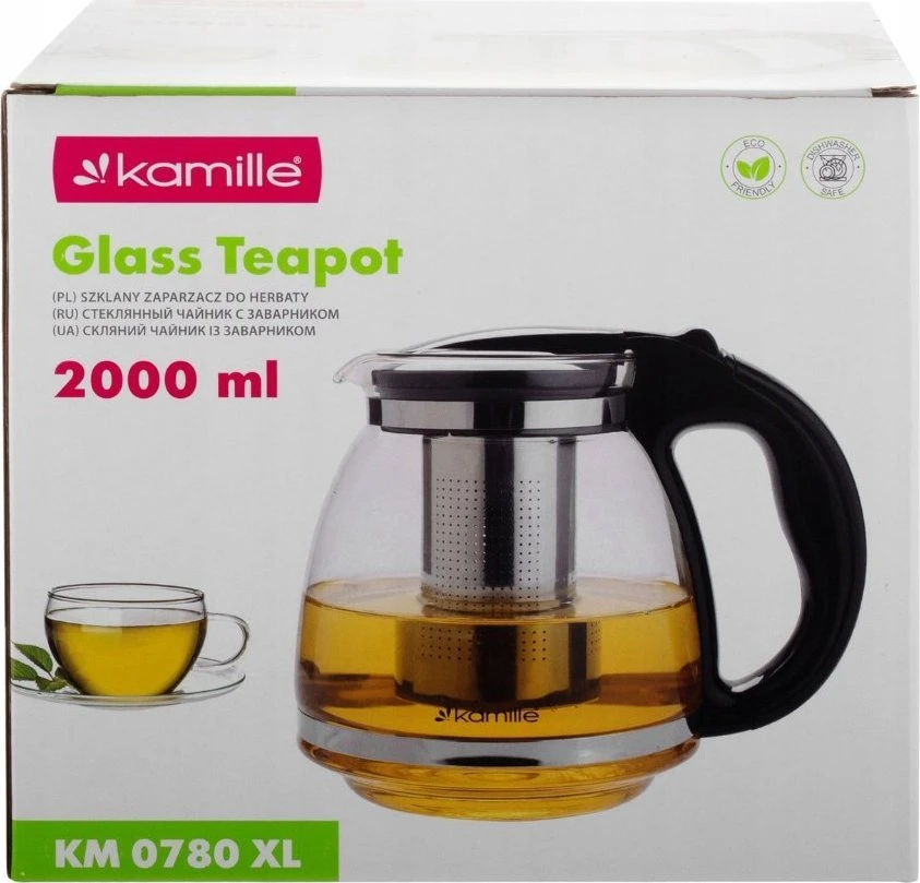 Kamille DZBANEK ZAPARZACZ DO HERBATY ZIÓŁ 2000ML FILTRAS